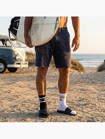 Quiksilver Pack de calcetines para hombre QUARTER Lote de 6 pares Deporte