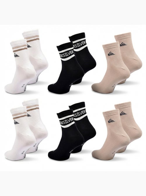 Quiksilver Pack de calcetines para hombre QUARTER Lote de 6 pares Deporte - Kiabi