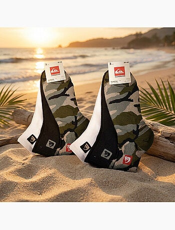 Quiksilver Pack de calcetines para hombre QUARTER Lote de 6 pares Deporte