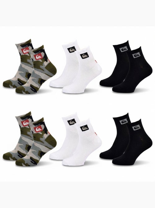 Quiksilver Pack de calcetines para hombre QUARTER Lote de 6 pares Deporte - Kiabi