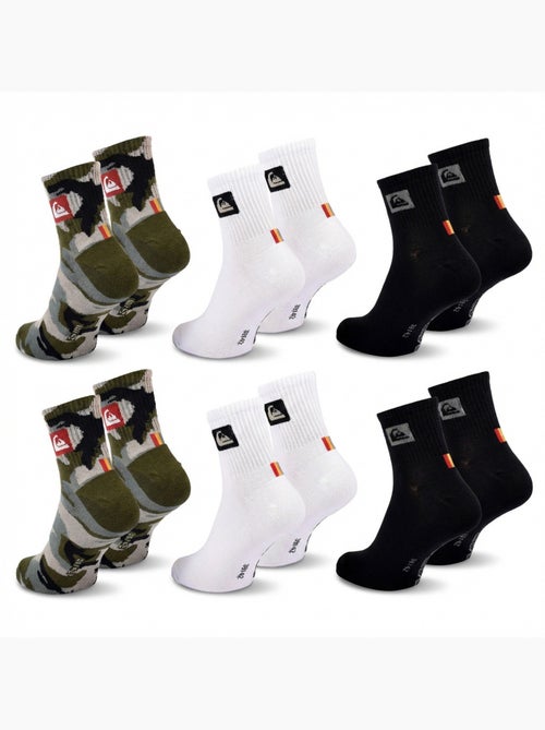 Quiksilver Pack de calcetines para hombre QUARTER Lote de 6 pares Deporte - Kiabi