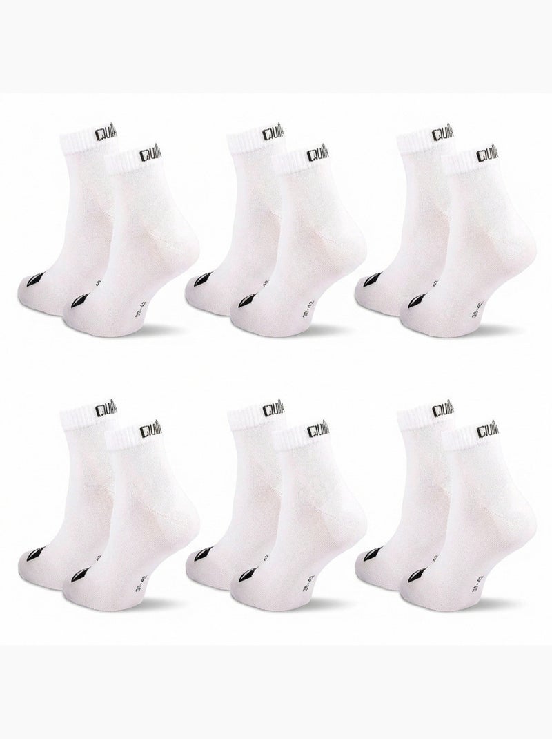 Quiksilver Pack de calcetines para hombre QUARTER Lote de 6 pares Deporte Blanco - Kiabi