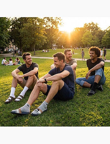 Quiksilver Pack de calcetines para hombre QUARTER Lote de 6 pares Deporte