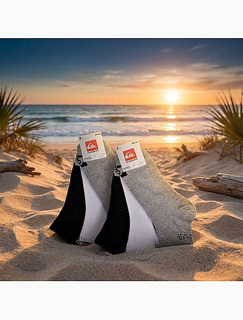 Quiksilver Pack de calcetines para hombre QUARTER Lote de 6 pares Deporte