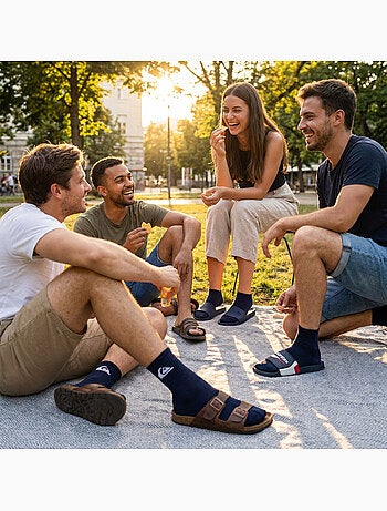 Quiksilver Pack de calcetines para hombre QUARTER Lote de 6 pares Deporte