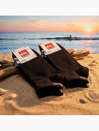 Quiksilver Pack de calcetines para hombre QUARTER Lote de 6 pares Deporte