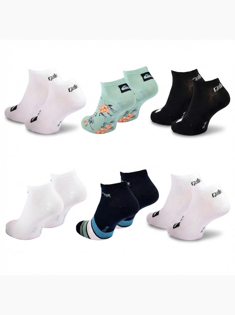 Quiksilver Pack de calcetines para hombre SNEAKER Lote de 6 pares Deporte Azul laguna - Kiabi