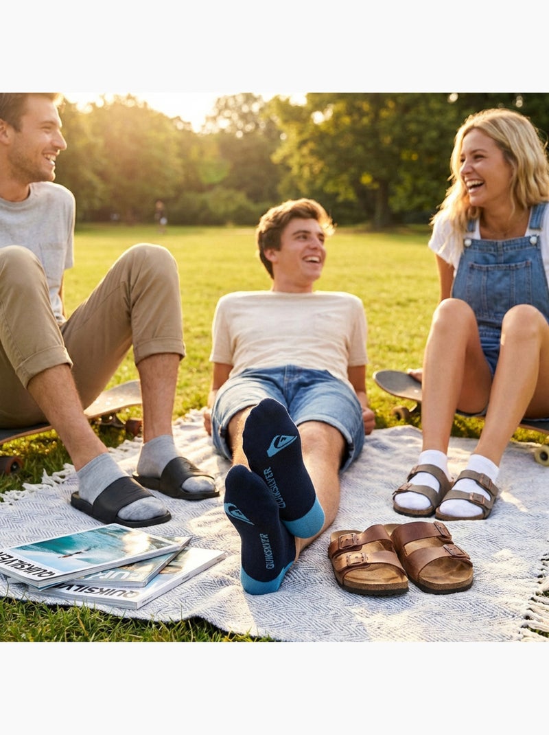 Quiksilver Pack de calcetines para hombre SNEAKER Lote de 6 pares Deporte Azul marino - Kiabi