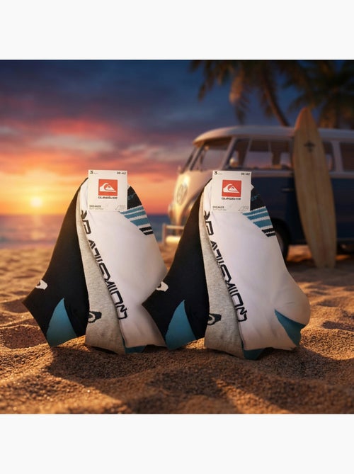 Quiksilver Pack de calcetines para hombre SNEAKER Lote de 6 pares Deporte - Kiabi Quiksilver Pack de calcetines para hombre SNEAKER Lote de 6 pares Deporte - Kiabi