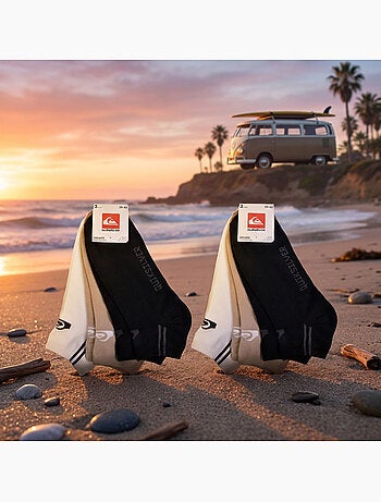 Quiksilver Pack de calcetines para hombre SNEAKER Lote de 6 pares Deporte