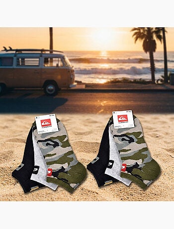 Quiksilver Pack de calcetines para hombre SNEAKER Lote de 6 pares Deporte