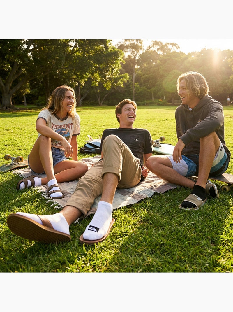 Quiksilver Pack de calcetines para hombre SNEAKER Lote de 6 pares Deporte Blanco Verde - Kiabi