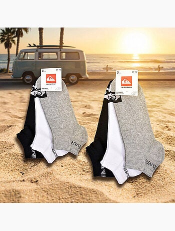 Quiksilver Pack de calcetines para hombre SNEAKER Lote de 6 pares Deporte