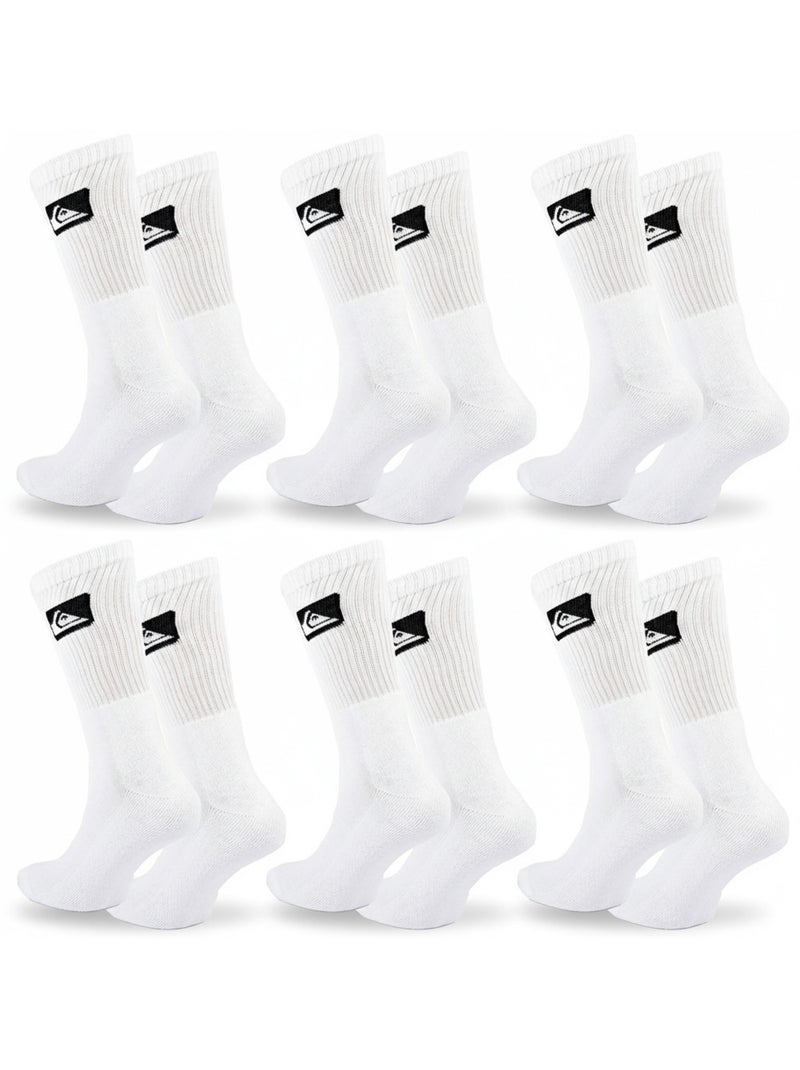 Quiksilver Pack de calcetines para niños Crew Lote de 6 pares Sport Cushioned Blanco - Kiabi