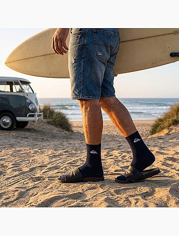 Quiksilver Pack de calcetines para niños QUARTER Lote de 6 pares Deporte