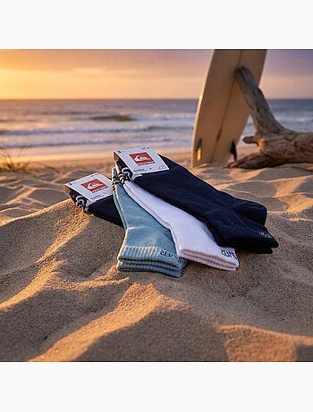 Quiksilver Pack de calcetines para niños QUARTER Lote de 6 pares Deporte