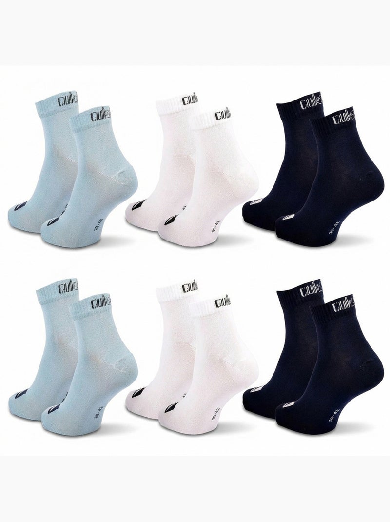 Quiksilver Pack de calcetines para niños QUARTER Lote de 6 pares Deporte Blanco Negro Azul - Kiabi
