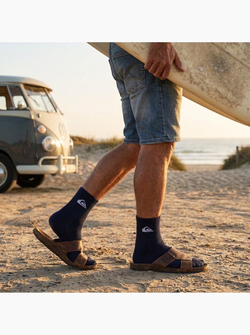 Quiksilver Pack de calcetines para niños QUARTER Lote de 6 pares Deporte Negro - Kiabi