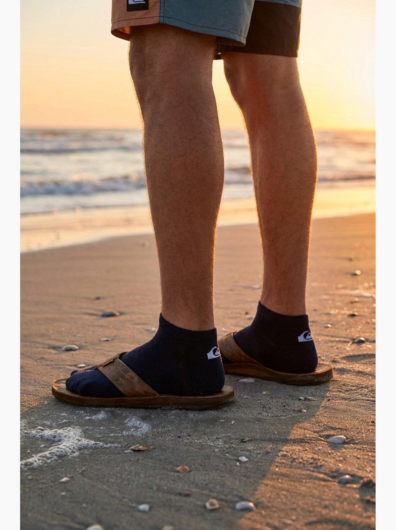 Quiksilver Pack de calcetines para niños SNEAKER Lote de 6 pares Deporte Blanco Negro Azul - Kiabi