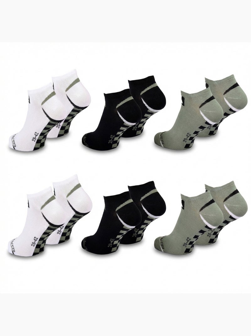Quiksilver Pack de calcetines para niños SNEAKER Lote de 6 pares Deporte Negro Verde - Kiabi