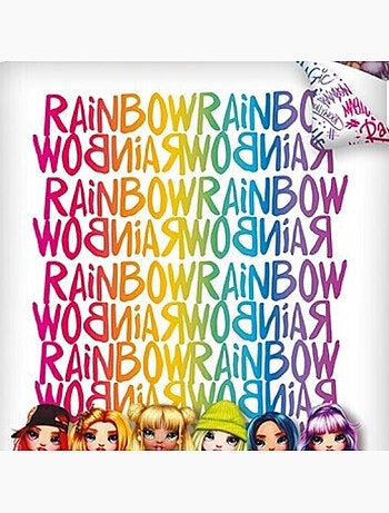 Rainbow High, Juego de sábanas infantil estampado reversible polialgodón