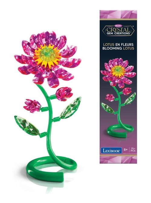 Ramillete de loto sencillo con gema de cristal - Kiabi