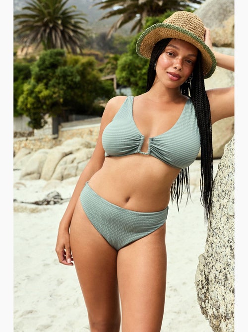 Rana hot top de bikini texturizado penti - Kiabi Rana hot top de bikini texturizado penti - Kiabi