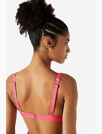 Rancho top de bikini de rayas con aros penti
