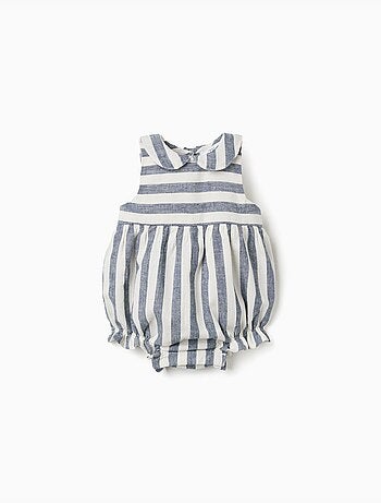 Ranita de algodón y lino a rayas You&Me