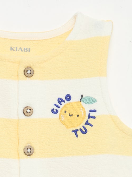 Ranita de baby Terry a cuadros - Kiabi