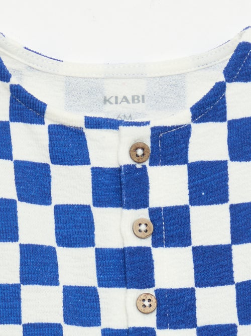 Ranita de baby Terry a cuadros - Kiabi