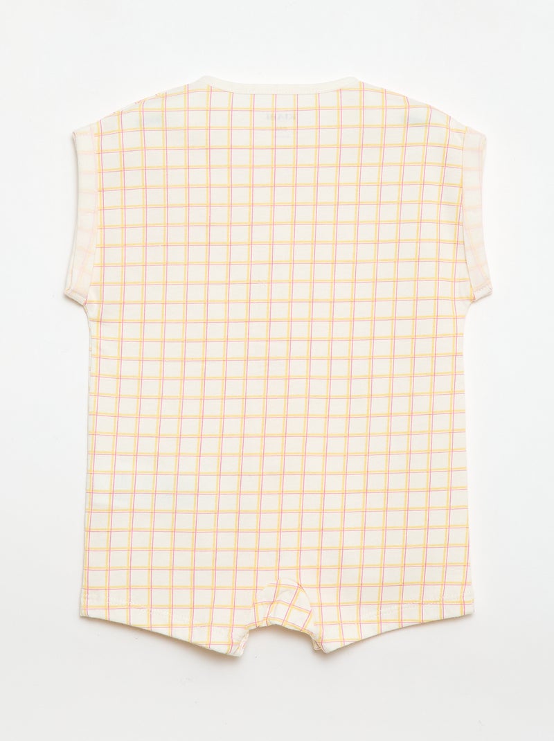 Ranita de manga corta con estampado Beige - Kiabi