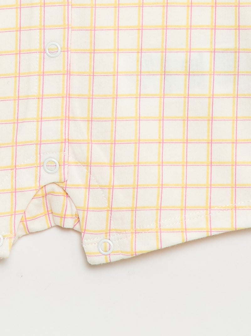 Ranita de manga corta con estampado Beige - Kiabi