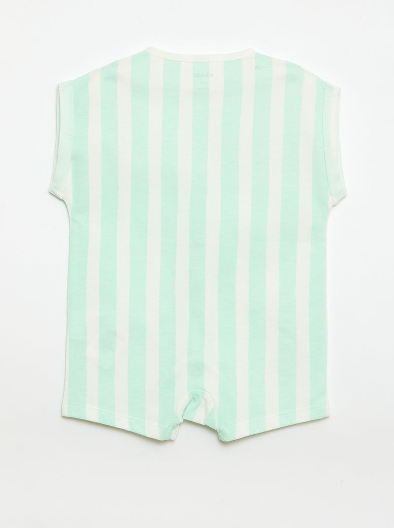 Ranita de manga corta con estampado Verde - Kiabi