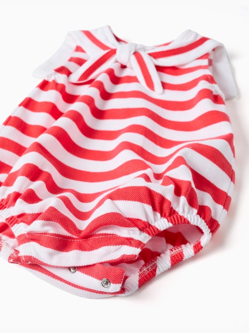 Ranita de punto a rayas con cuello marinero - Kiabi