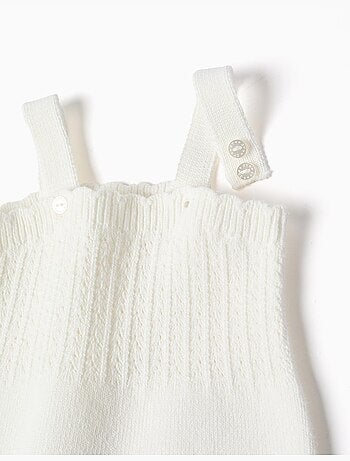 Ranita de punto de algodón con detalle calado