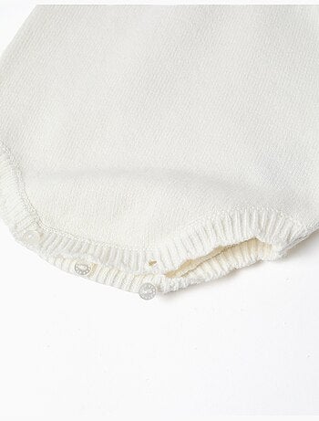 Ranita de punto de algodón con detalle calado