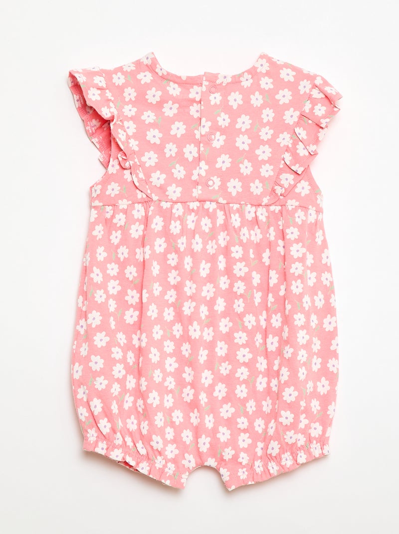 Ranita estampada de algodón Rosa - Kiabi