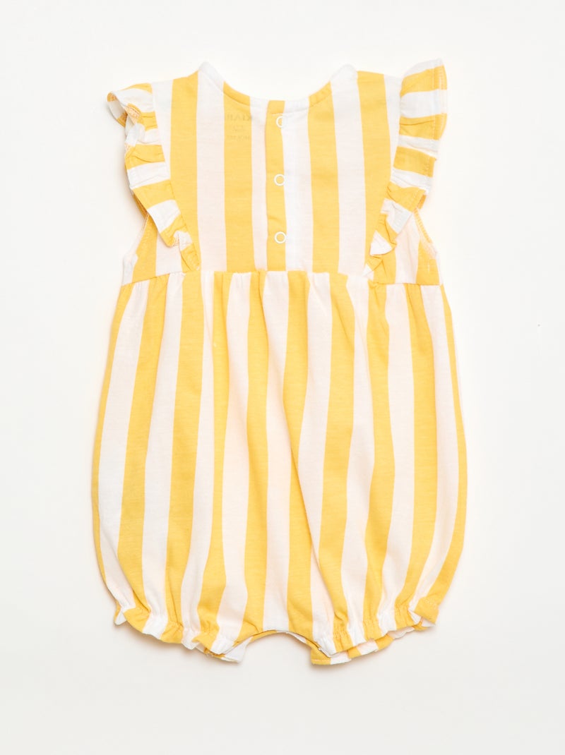 Ranita estampada de jersey de algodón Amarillo - Kiabi