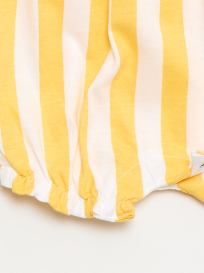 Ranita estampada de jersey de algodón Amarillo - Kiabi