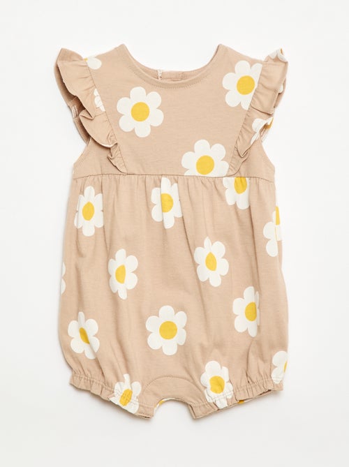 Ranita estampada de jersey de algodón - Kiabi