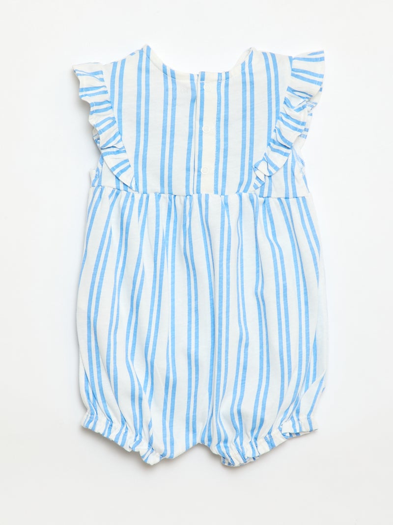 Ranita estampada de jersey de algodón Blanco - Kiabi