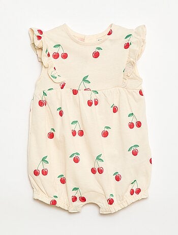 Ranita estampada de jersey de algodón