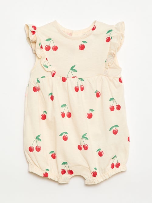 Ranita estampada de jersey de algodón - Kiabi
