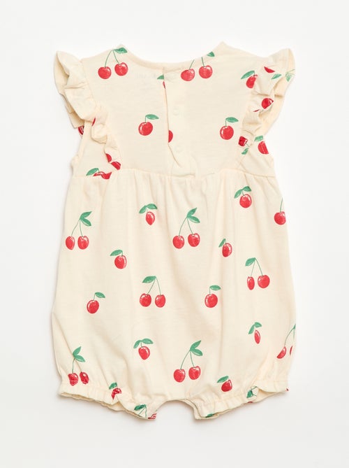 Ranita estampada de jersey de algodón - Kiabi
