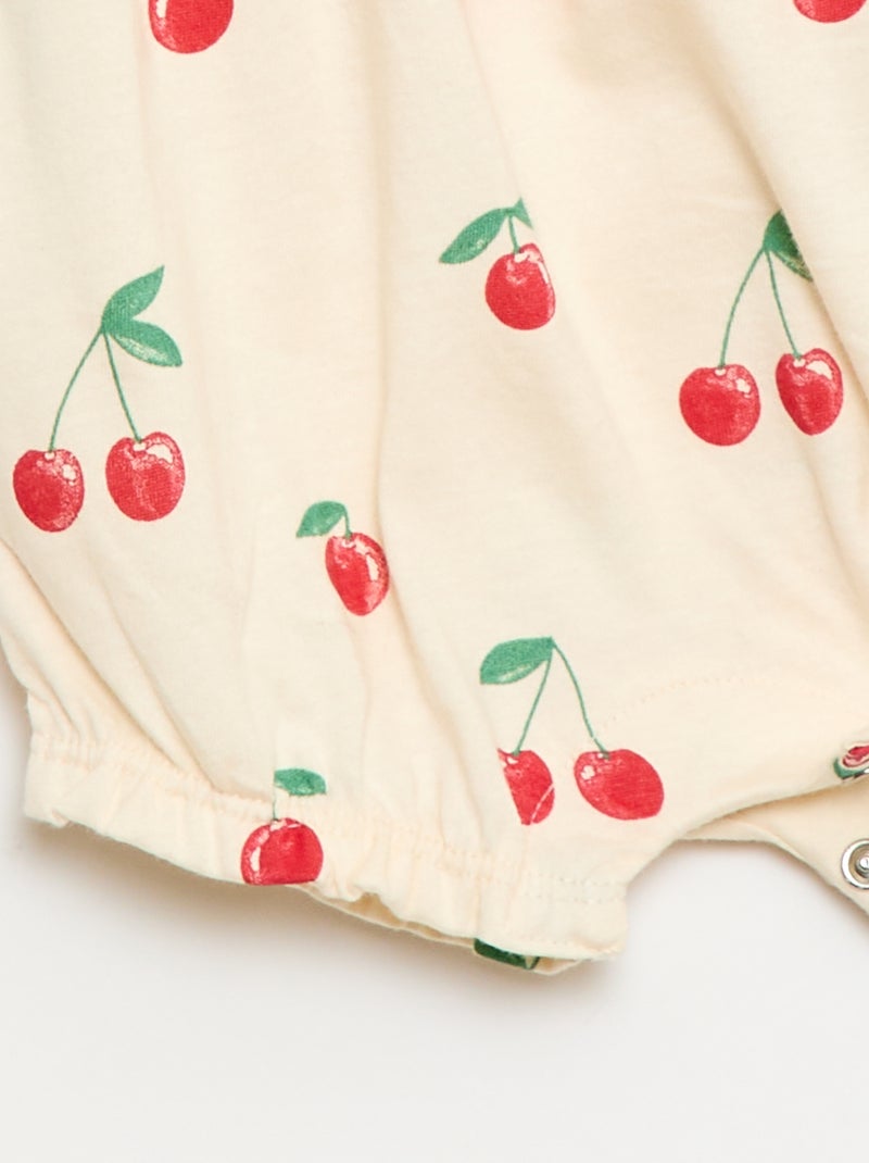 Ranita estampada de jersey de algodón Blanco - Kiabi