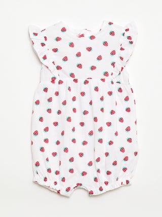 Ranita estampada de jersey de algodón