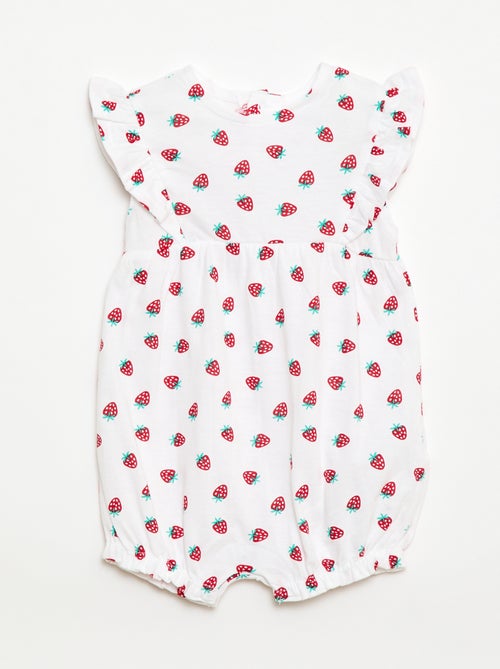 Ranita estampada de jersey de algodón - Kiabi