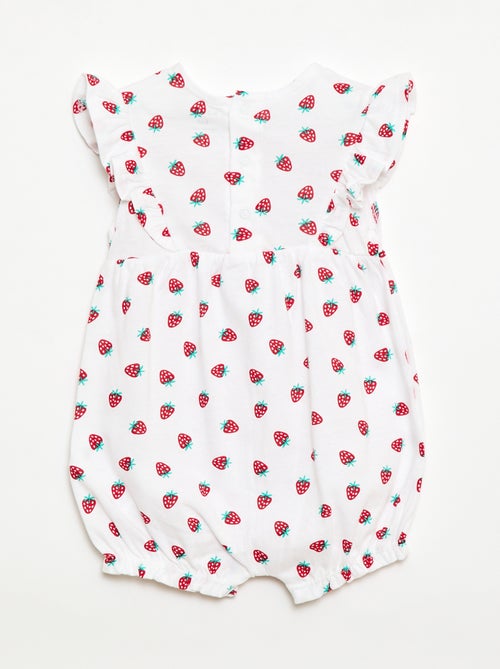 Ranita estampada de jersey de algodón - Kiabi