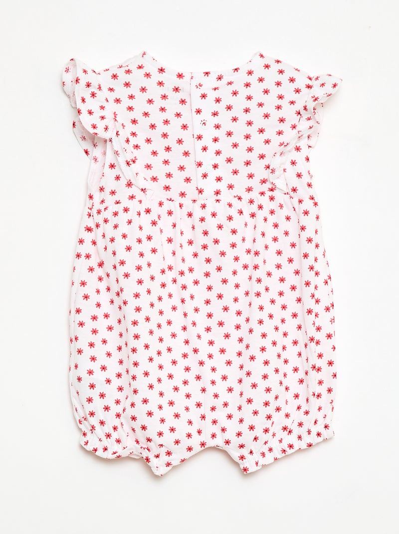 Ranita estampada de punto de algodón Rojo - Kiabi